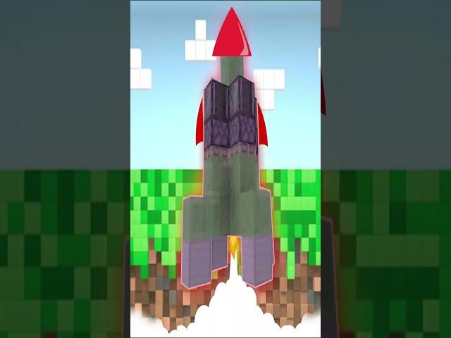 How to make your ROCKET SHIP IN MINECRAFT  | super easy steps one simple formula