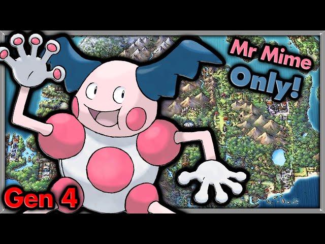 Can I Beat Pokemon Platinum with ONLY Mr Mime?  Pokemon Challenges ► NO ITEMS IN BATTLE