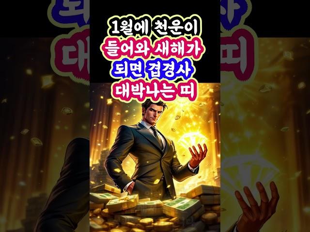 1월에 천운이 들어와  새해가 되면 겹경사 대박나는 띠 #천운 #대운 #운세 #오늘운세 #명언 #2025년운세 #부와행운 #행복 #사주 #사주팔자 #재물운 #돈 #풍수 #로또