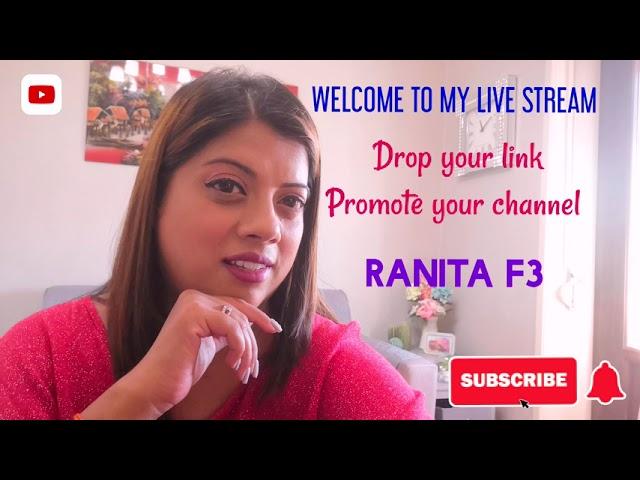 Promote your channel | Ranita F3