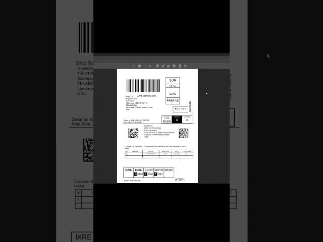 How to print four shipping labels on one A4 size page? Print multiple #Amazon shipping label on page