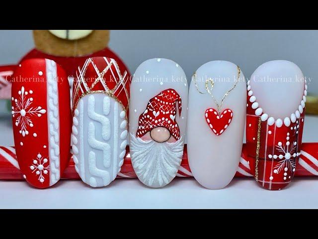 Easy Christmas Nail Art|Tartan Nail Art|Gnome Nail Art|Christmas Nail Art 2024|Madam Glam