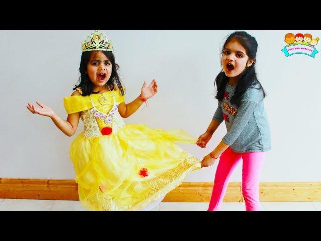 Ashu and Katie wants same Princess Dress Fun Play by Katy Cutie Show