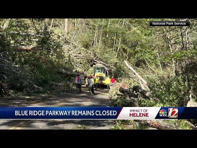 Blue Ridge Parkway in NC closed after Helene