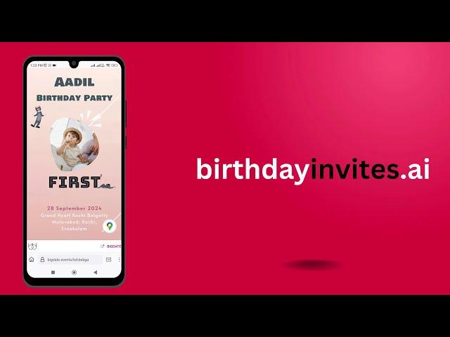 AI Powered Birthday Invitation Website Builder - birthdayinvites.ai