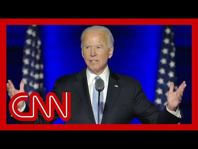 Joe Biden addresses the nation after election victory