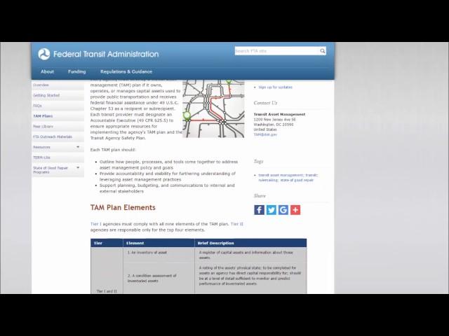 Redesigned TAM Website - Video Demonstration