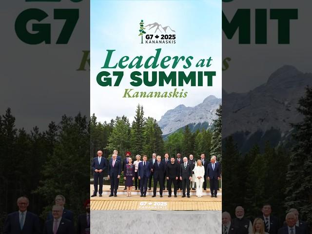 PM Modi and other G7 Outreach Leaders in Kananaskis | #shorts