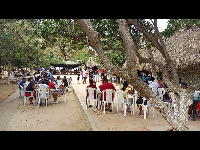 Taganga, Colombia: it's "bingo" time...