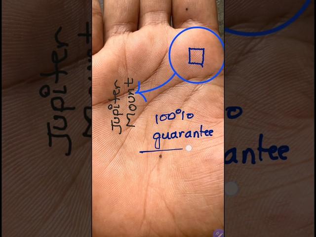 If the Jupiter mount in your hand forms a square sign then you will build your house before 32 years