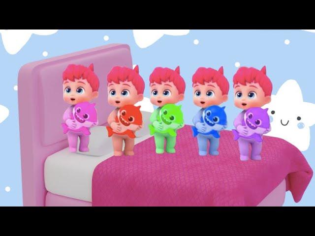 Five Little babies Jumping on the Bed | Kids Songs and Nursery Rhymes