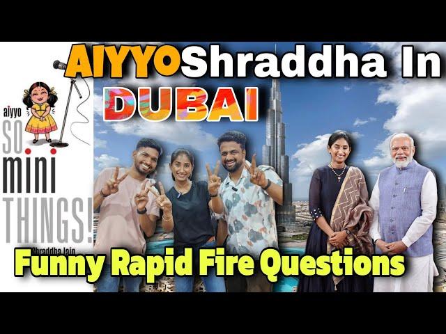 Aiyyo Shraddha's Exclusive Interview In Dubai | National Creator Award From PM |Aiyyo So Mini Things