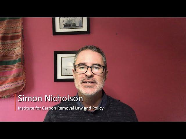 Simon Nicholson: Governance of Direct Air Carbon Dioxide Capture and Storage