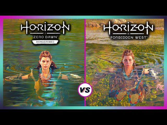 Horizon Forbidden West vs Horizon Zero Dawn Remastered - Ultimate Side By Side Comparison