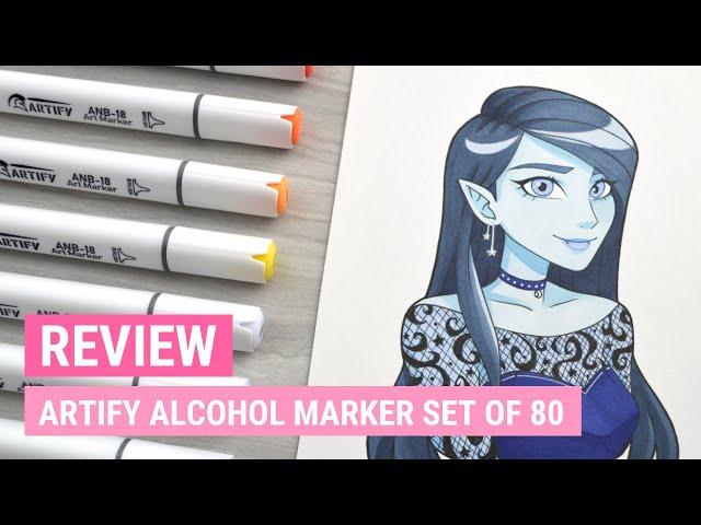 Artify Alcohol Brush Markers (Set of 80) | Art Product Review | iiKiui