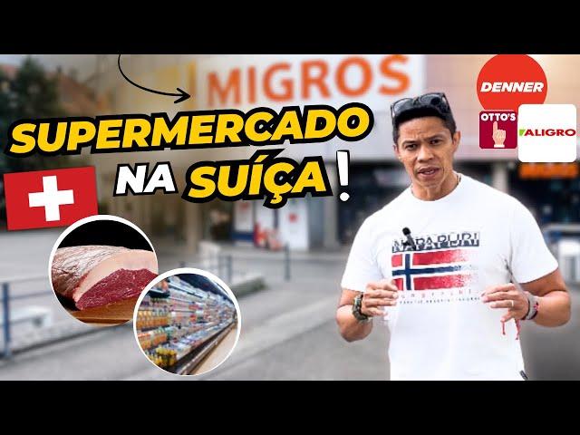 Como é comprar no supermercado suíço ! O país mais caro do mundo.