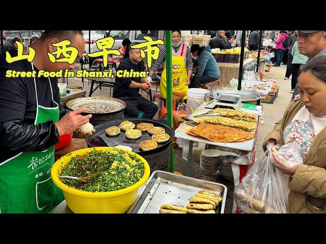 [4K] China Shanxi Morning Market: Famous Lamb Offal Soup,—Everything You Could Want!