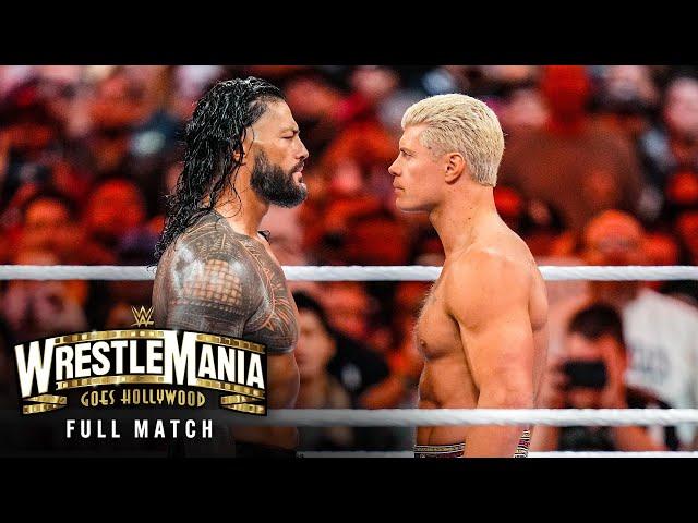 FULL MATCH - Roman Reigns vs. Cody Rhodes — WWE Universal Championship Match: WrestleMania 39 Sunday