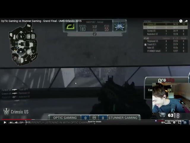 OpTic's Coach Reacts to CrimSix Dropping 53 Kills in Grand Finals With Formal in Their Prime!