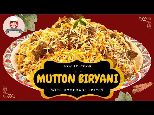 Best Mutton Biryani With Biryani Masala Recipe | Lamb Biryani | Using pressure cooker | Dum Biryani