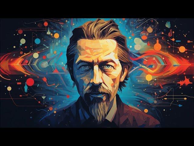 Alan Watts Finding Harmony in the Rhythm of Life Black Screen