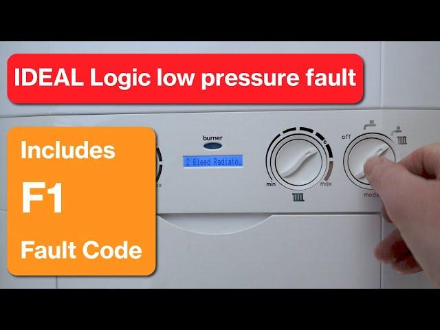 IDEAL Logic low pressure fault | Refill tutorial