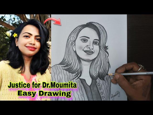 Justice for Dr. Moumita Debnath ️ / RG kar Rape-Murder Case / moumita pencil drawing