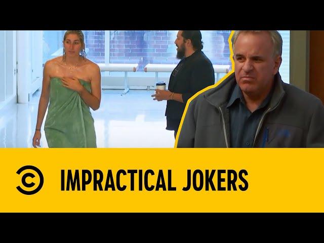 ‘There Are Women Walking Around In Towels?’ | Impractical Jokers | Comedy Central UK