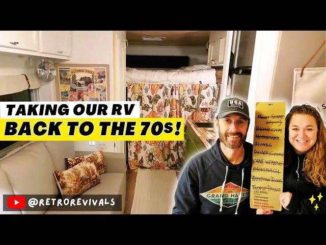 Reviving Retro RV Vibes: Punchlist Palooza - Transforming Our 1970s RV - DIY Decor & More!