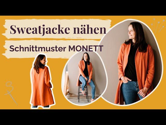 Sweatjacke nähen mit Schnittmuster MONETT