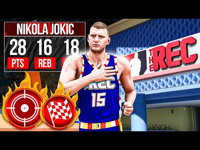 MVP NIKOLA JOKIC BUILD is UNSTOPPABLE in the REC CENTER on NBA 2K24