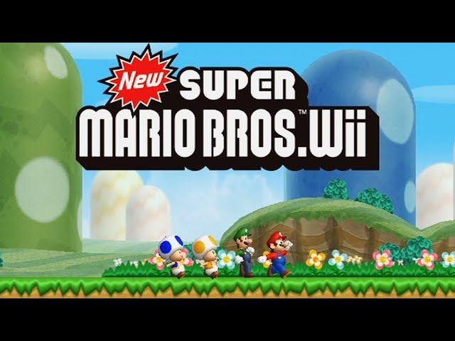 New Super Mario Bros. Wii - Full Game Walkthrough (All Star Coins & Secret Exits)