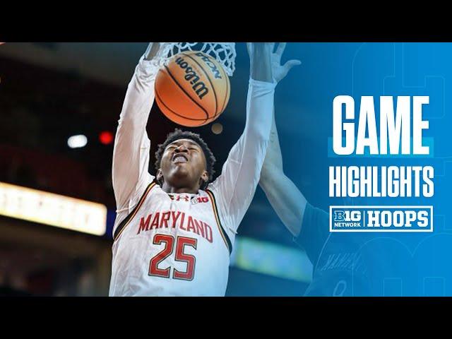 Manhattan at Maryland | HIGHLIGHTS | Big Ten Men's Basketball | 11/4/24