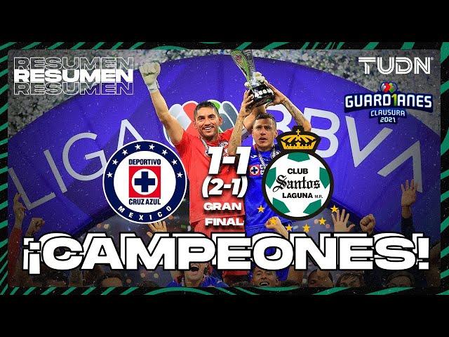 Resumen y goles | Cruz Azul vs Santos | Torneo Guard1anes 2021 MX Final vuelta | TUDN