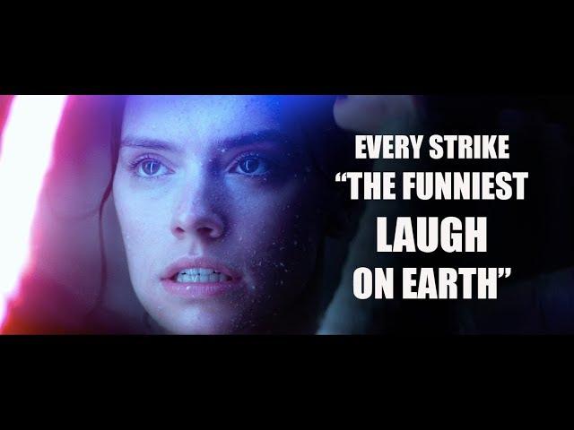 Star Wars VII - every strike "the funniest laugh on earth"