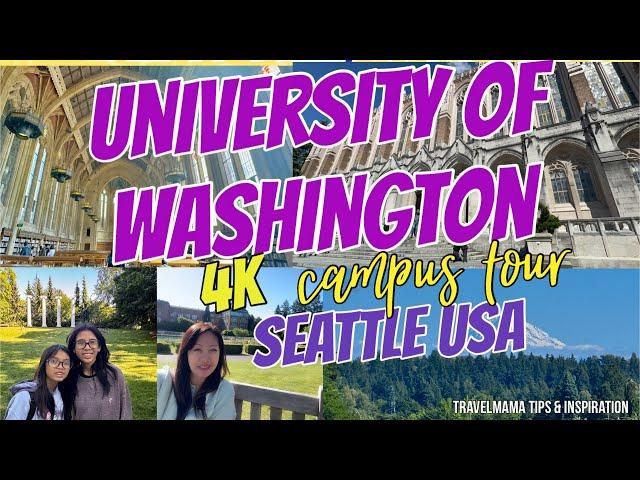 2024 SEATTLE UNIVERSITY OF WASHINGTON CAMPUS TOUR 4K  walking | Inside Suzzallo Library #uw #college