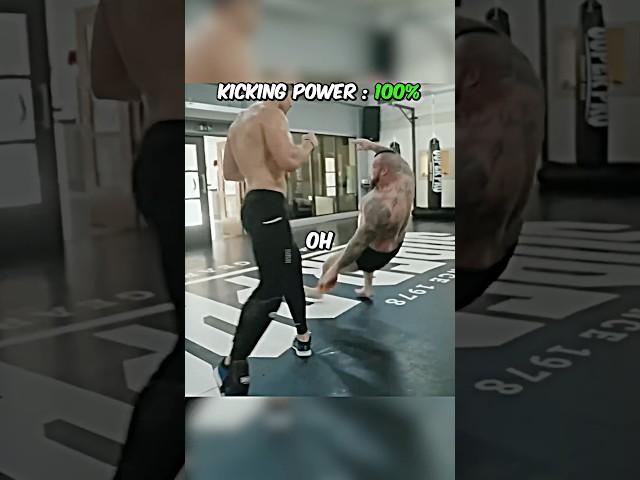 This Kickboxing Champion Destroyed The Leg Of The Strongest Man On Earth