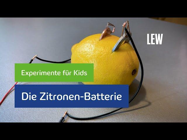 Mit einer Zitrone Strom erzeugen? So geht's! | Experimente für Kids