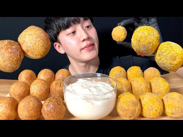 ASMR BBURINKLE CHEESE BALLS MUKBANG EATING SOUNDS