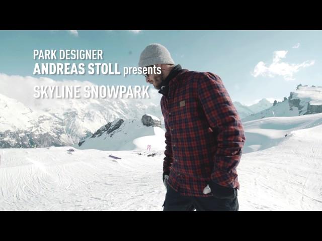 Park designer Andreas Stoll presents a perfectly shaped SKYLINE SNOWPARK Schilthorn 2017