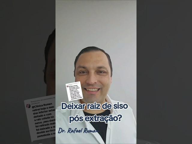 Raiz de dente sepultado na boca? Dr. Rafael Ruman responde! #siso