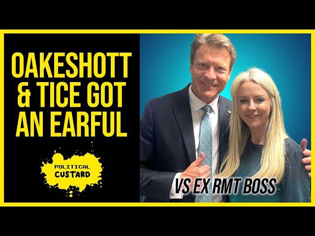 WHEN Vile Power Couple Oakeshott & Tice Was Ribbed By Ex RMT Boss Steve Hedley