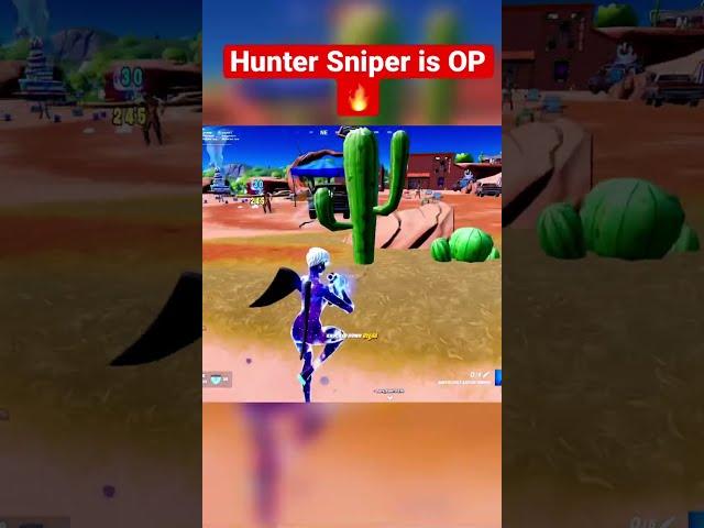 Is the hunter sniper OP or trash? - Fortnite Battle Royale #shorts #gaming #fortnite