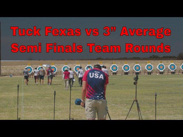 Semi Finals Team Rounds Tuck Fexas vs 3” Average USA Archery Outdoor Nationals 2024 Olympic Recurve