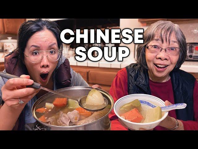 I Cook TRADITIONAL Chinese Soup With Mom