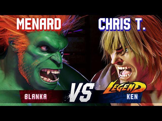 SF6 ▰ MENARD (Blanka) vs CHRIS TATARIAN (Ken) ▰ High Level Gameplay