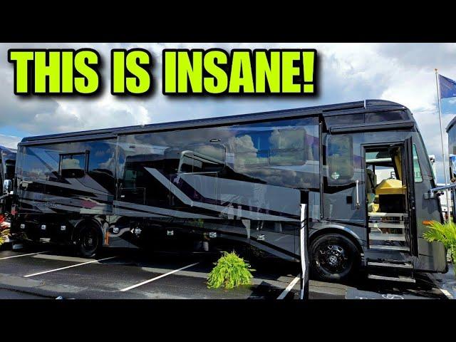 MOST INSANE Class A Motorhome ever! Tiffin Phaeton Midnight Edition