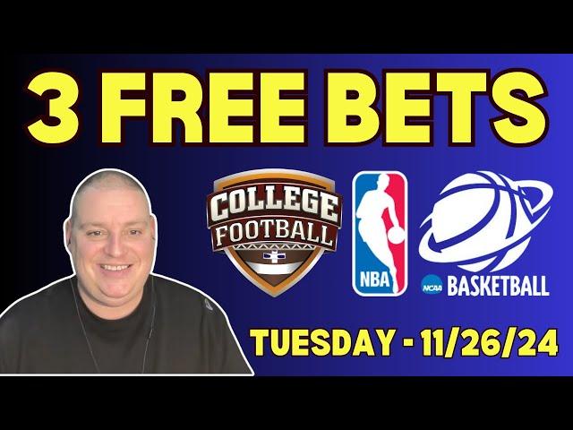 Tuesday 3 Free Picks & Betting Predictions - 11/26/24 l Craig's Picks & Parlays #bettingpicks