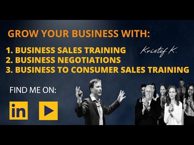 Kristof K. - 5 Steps Sales Process 3 Clients representation of success