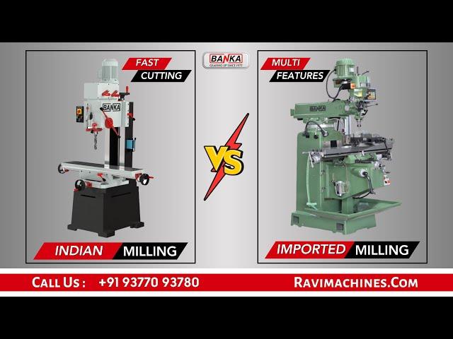 VERTICAL TURRET MILLING M1TR v/s DRILLING MILLING 40MM- CALL +91 93770 93780- BANKA